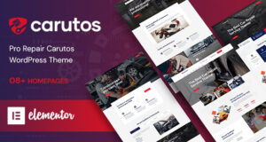 Carutos – Car Repair Services & Auto Parts WooCommerce WordPress Layout