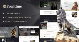 Frontline – WordPress-Vorlage für Anwälte und Anwälte