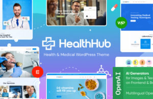 HealthHub – WordPress-Vorlage für Gesundheit und Medizin