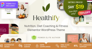 Healthify – Rezepte zum Abnehmen, Fitness- und Gesundheitscoaching, WordPress-Vorlage