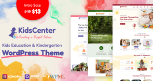 KidsCenter – WordPress-Template für Kindergarten- und Kinderbetreuungserziehung