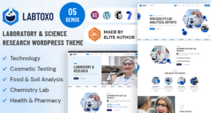 Labtoxo – WordPress-Layout für Labor- und Wissenschaftsforschung