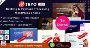 Tryo – Banking, Geldtransfer und Währungsumtausch Elementor WordPress Template