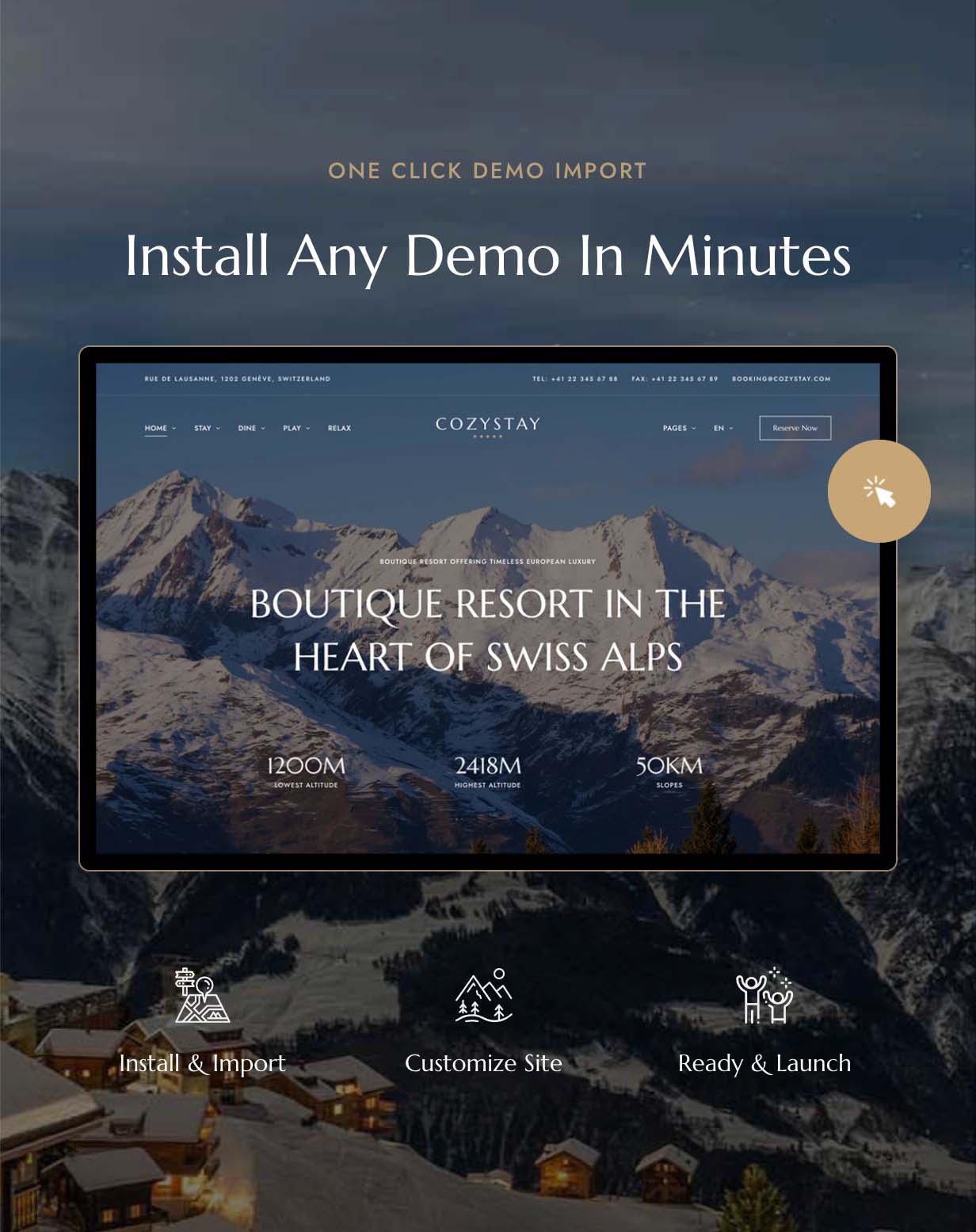 CozyStay – WordPress-Theme für Hotelbuchungen.