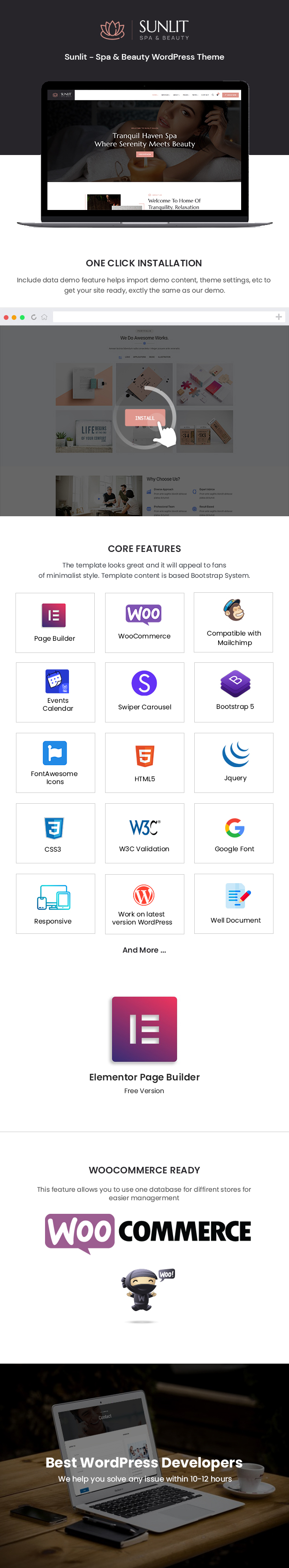 Sonnenbeschienenes WordPress-Theme