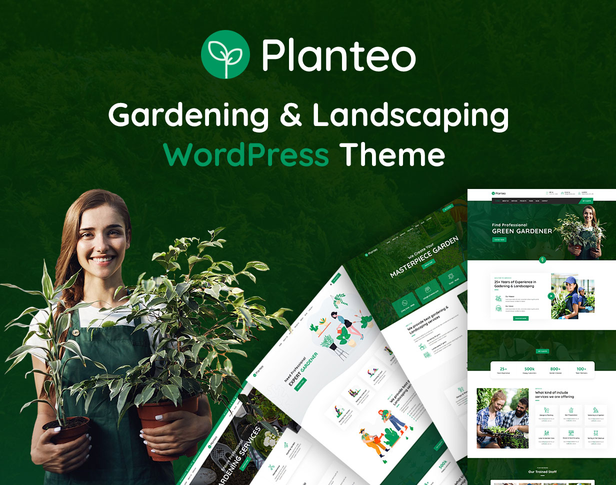 Planteo – WordPress-Theme für Garten- und Landschaftsbau
