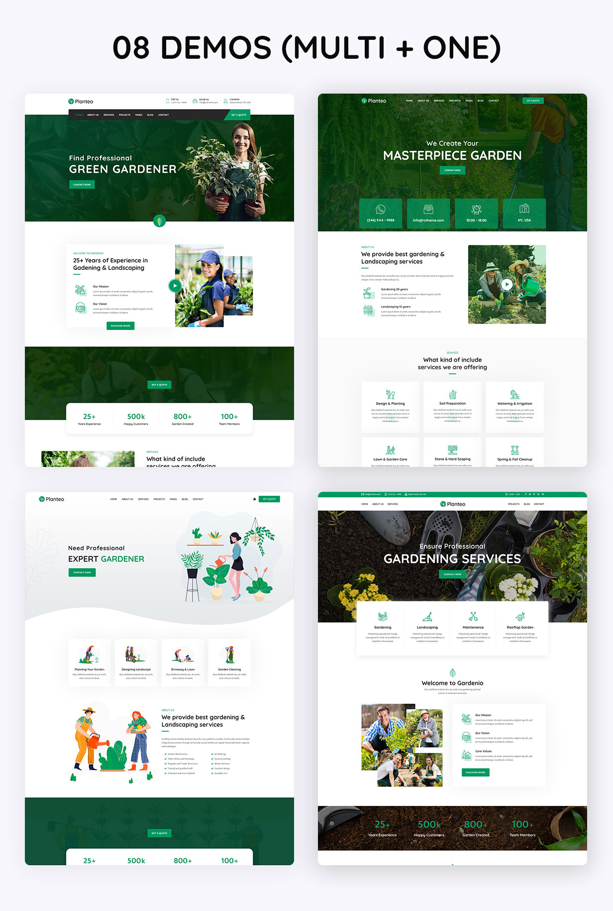 Planteo – WordPress-Theme für Garten- und Landschaftsbau