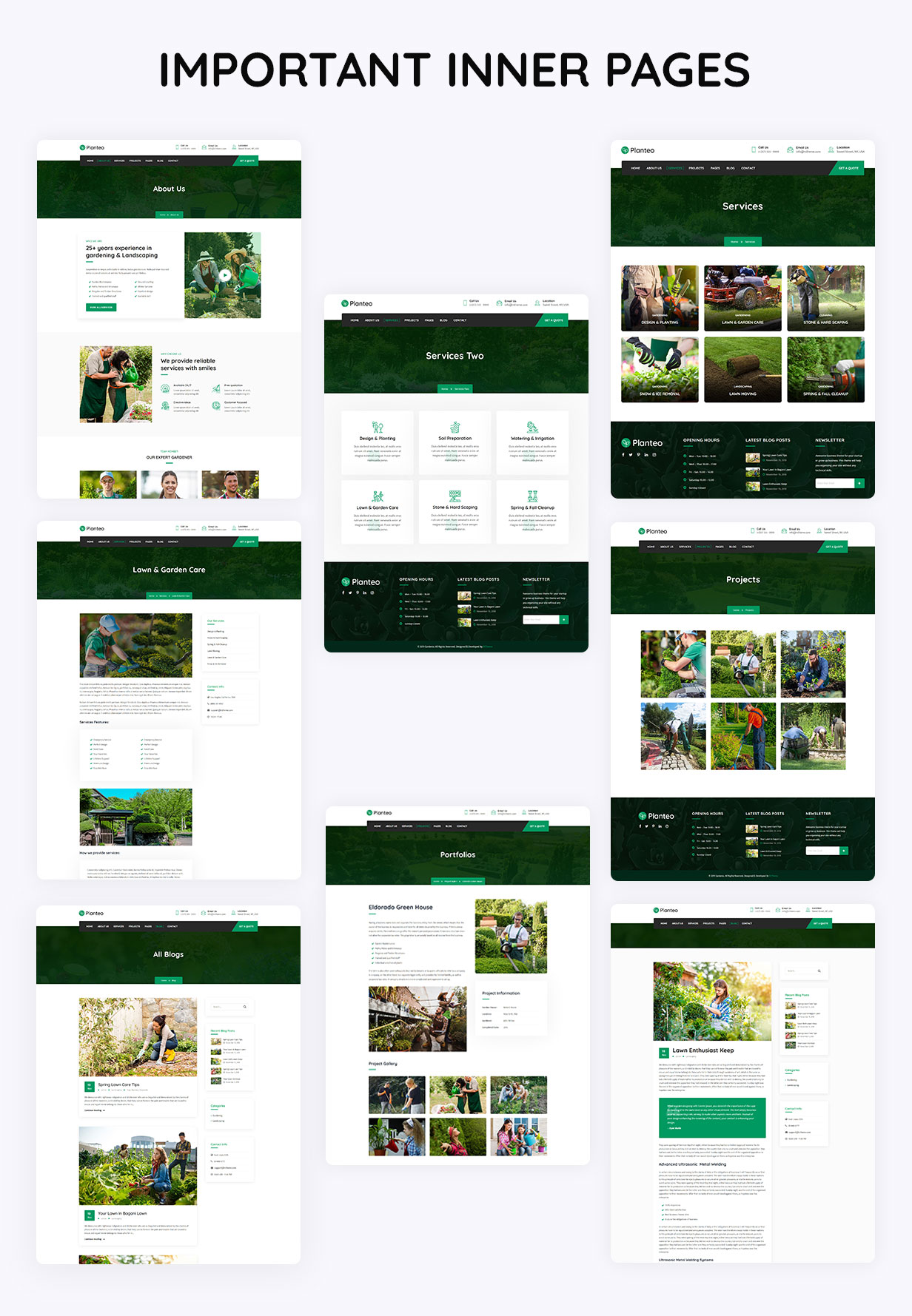 Planteo – WordPress-Theme für Garten- und Landschaftsbau