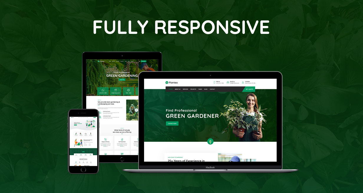 Planteo – WordPress-Theme für Garten- und Landschaftsbau