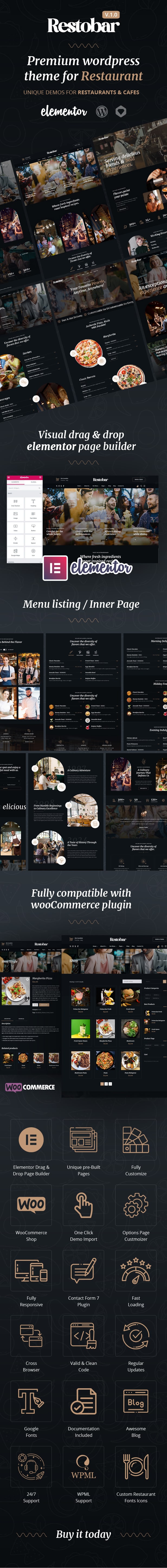 Restaurant / Pub / Café WordPress-Theme
