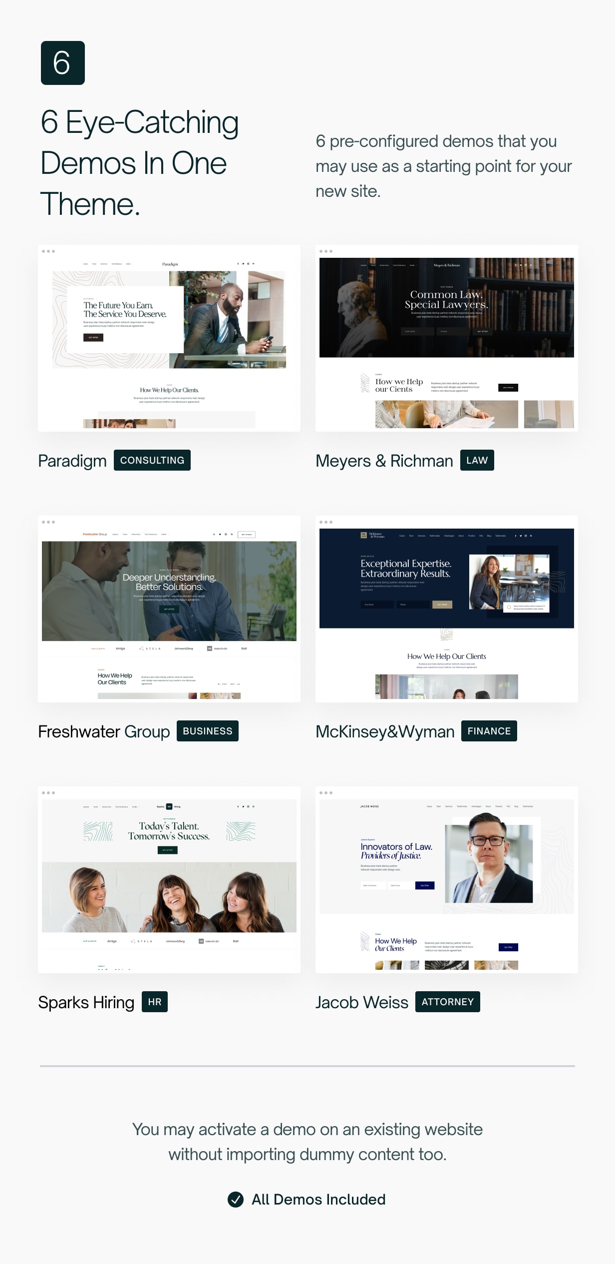 Paradigm – Multi-Konzept-Theme für Unternehmen – 2