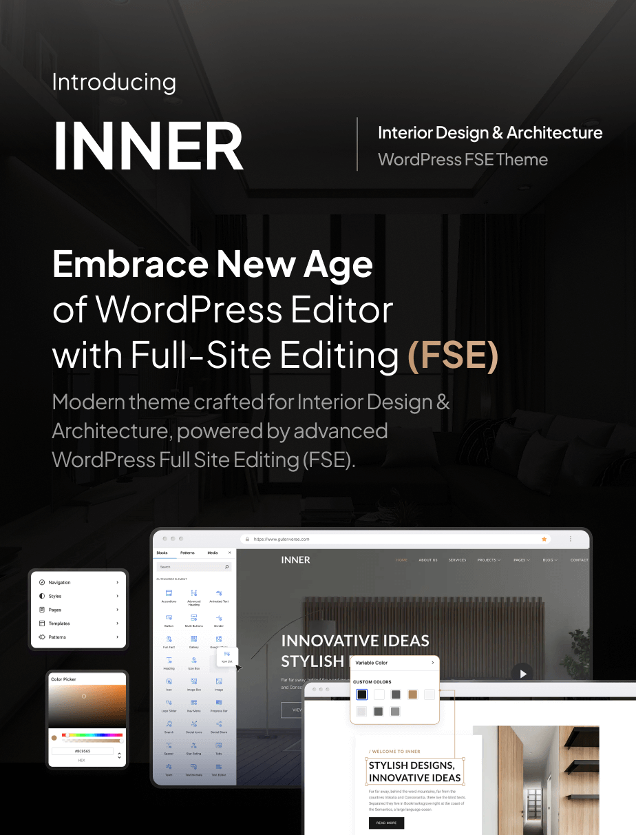 Inner – Innenarchitektur- und Architektur-WordPress-Theme – 3