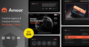 Amoor – WordPress-Template für Kreativagentur und Portfolio