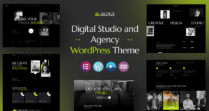 Auxa – WordPress-Vorlage für digitales Studio und Agentur