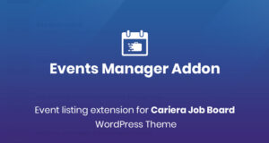 Cariera Events Manager-Add-on