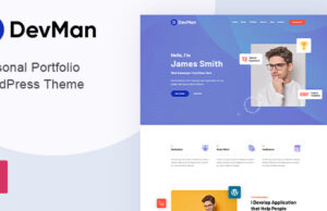 Devman – Persönliches Portfolio-WordPress-Vorlage
