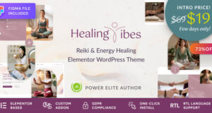 Healing Vibes – WordPress-Layout für Reiki-Heilung und Meditationscoaching
