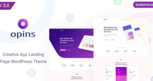 Meinungen – App Landing WordPress Layout