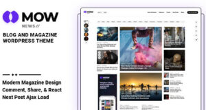 Mow – WordPress-Layout für Blogs und Zeitschriften