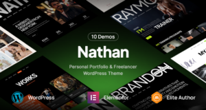 Nathan – Persönliches Lebenslauf-CV-Portfolio-WordPress-Template