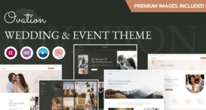 Ovation – WordPress-Vorlage für Hochzeits- und Eventfotografie