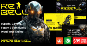 Rebell – WordPress-Layout für das eSports- und Gaming-Forum