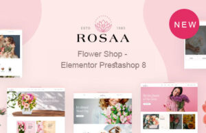 Rosaa Flower Shop – Elementor Prestashop Vorlage