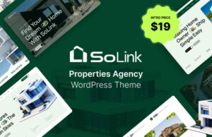 SoLink – WordPress-Template für Immobilienagenturen
