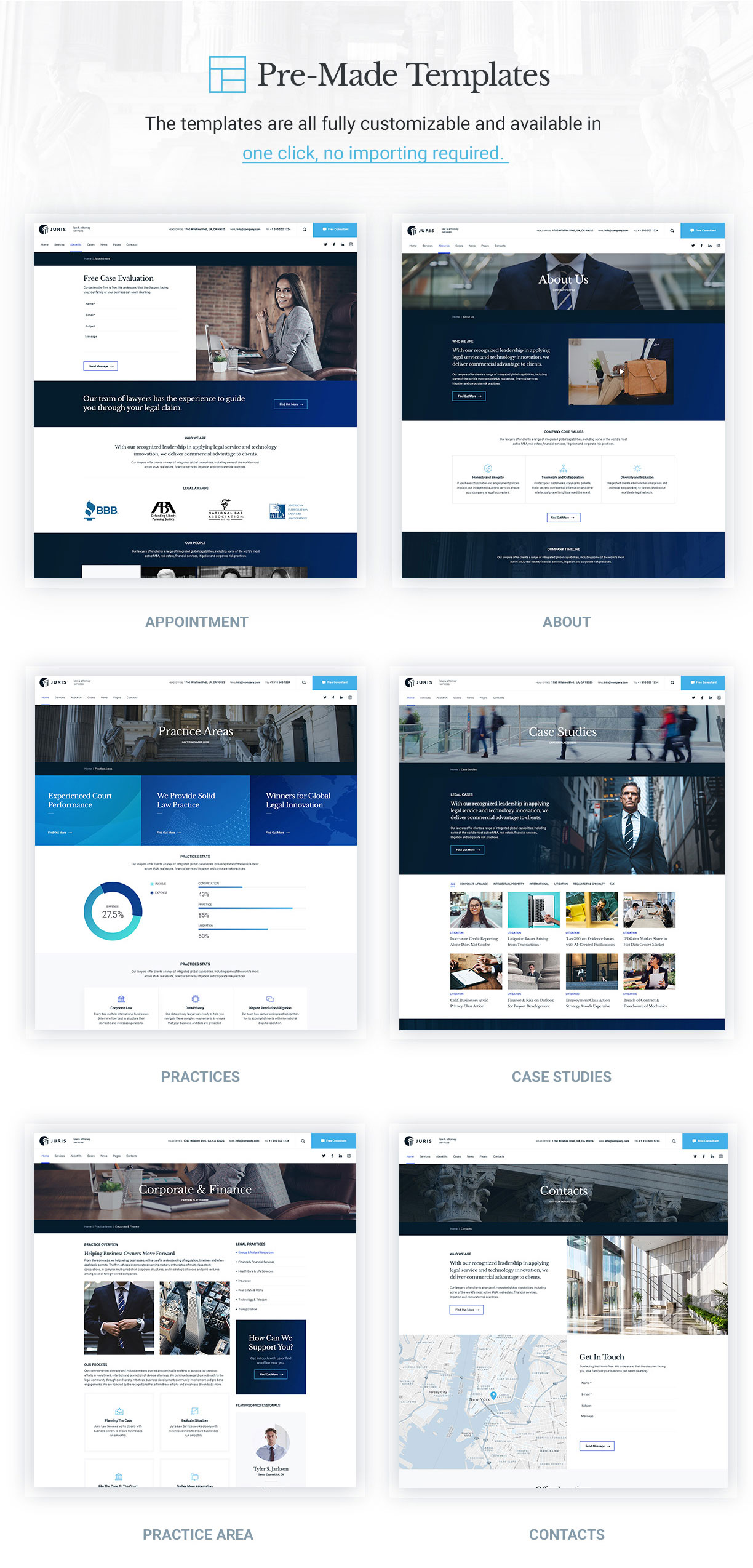 Juris – Recht, Anwalt und Anwalt WordPress Theme – 5