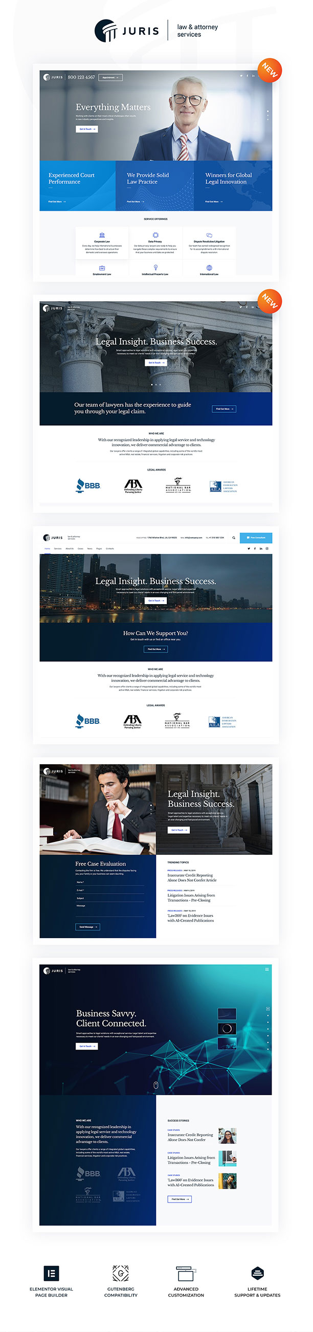 Juris – Recht, Anwalt und Rechtsanwalt WordPress Theme – 2