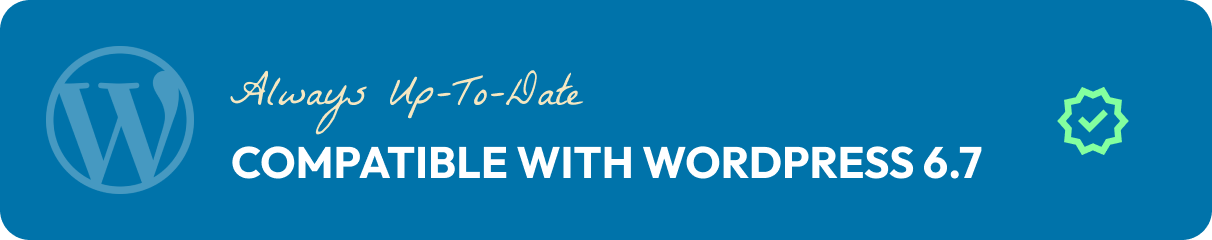 Kompatibel mit der neuesten WordPress -Version