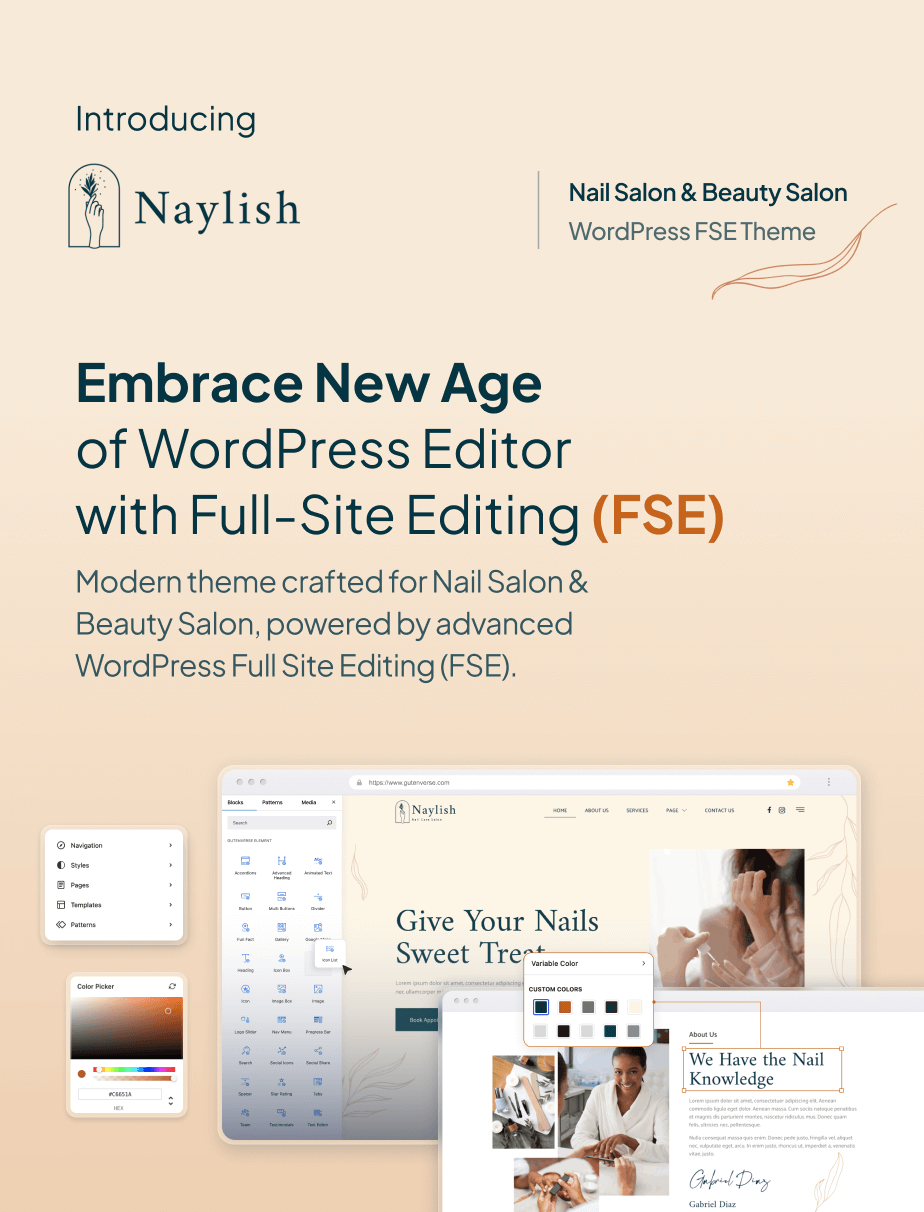Naylish – Nagelstudio und Schönheitspflege FSE WordPress Theme – 4