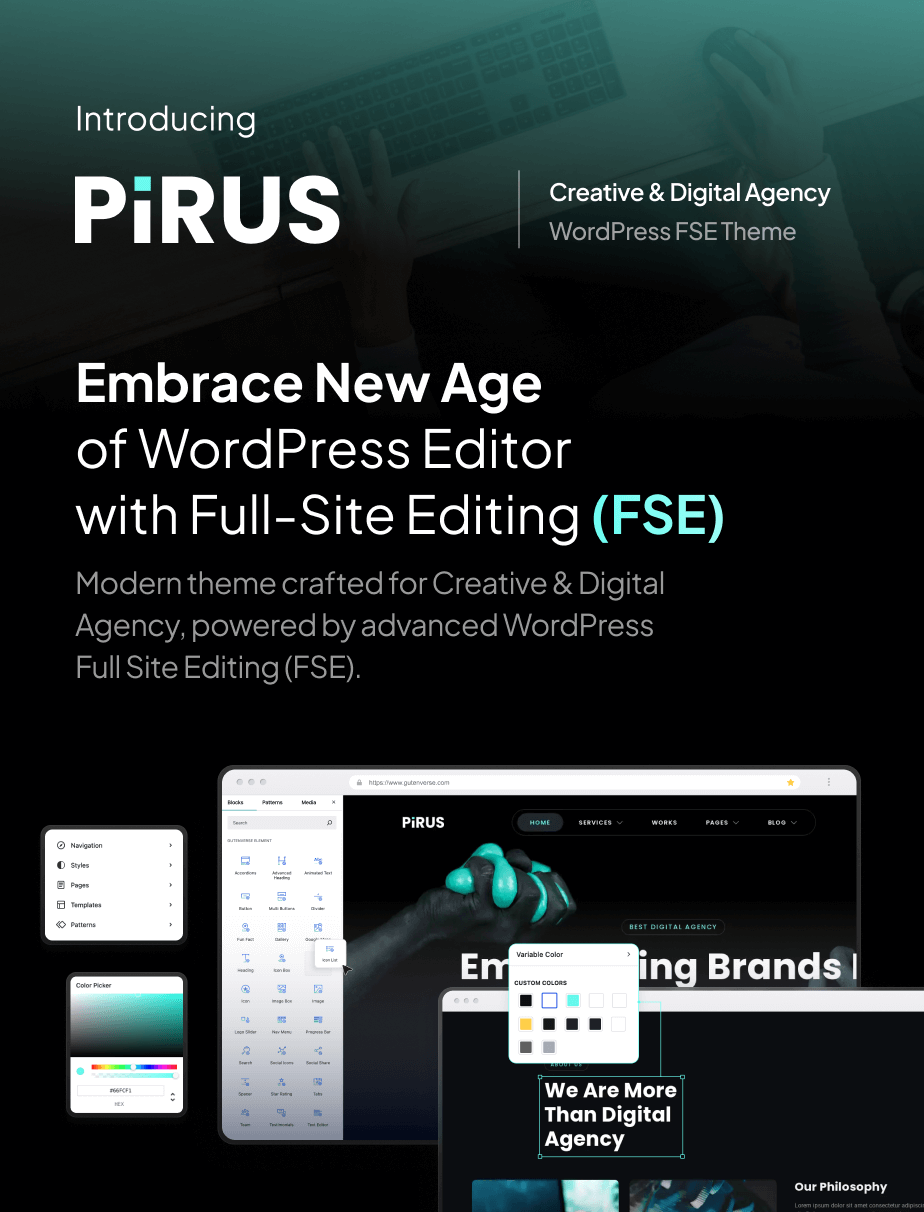 Pirus – Dark Digital Agency FSE WordPress Theme – 3