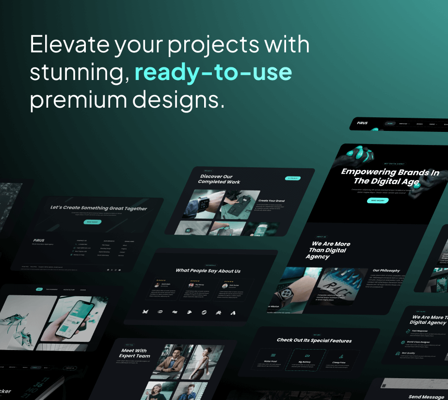 Pirus – Dark Digital Agency FSE WordPress Theme – 5