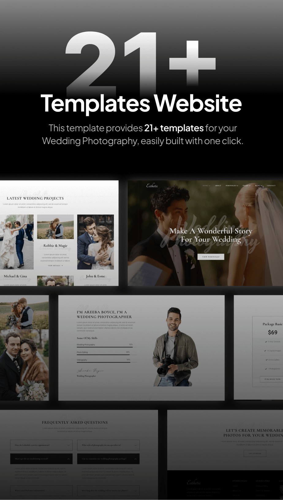 Ästhetisch – Hochzeitsfotografie FSE WordPress Theme – 4
