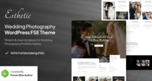Ästhetisch – Hochzeitsfotografie FSE WordPress Template