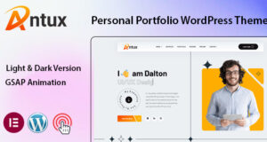 Antux – Persönliches Portfolio-WordPress-Vorlage