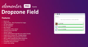 Dropzone-Feld für Elementor-Formular