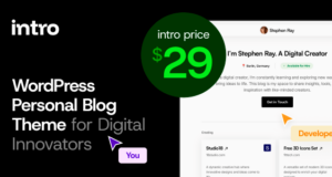 Einführung – Persönliches digitales Blog-WordPress-Template