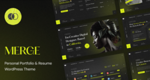 Merge - persönliches Portfolio & Lebenslauf WordPress -Thema