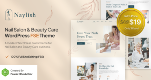 Naylish – FSE-WordPress-Template für Nagelstudio und Schönheitspflege
