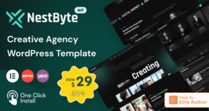 Nestbyte – Kreativagentur und Startup-WordPress-Layout