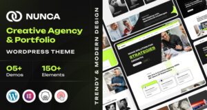Nunca – WordPress-Vorlage für Kreativagentur und Portfolio