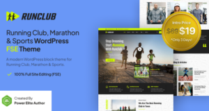 Runclub – FSE-WordPress-Template für Laufclub, Marathon und Sport