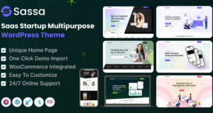 Sassa – Mehrzweck-WordPress-Template für Startups