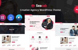 Seacab – WordPress-Layout für Kreativagenturen