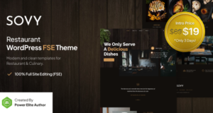 Sovy – Restaurant FSE WordPress Vorlage
