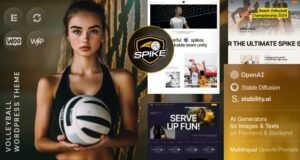 Spike – Volleyball-WordPress-Template
