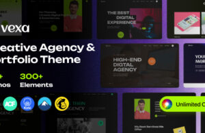 Vexa – WordPress-Layout für Kreativagentur und Portfolio