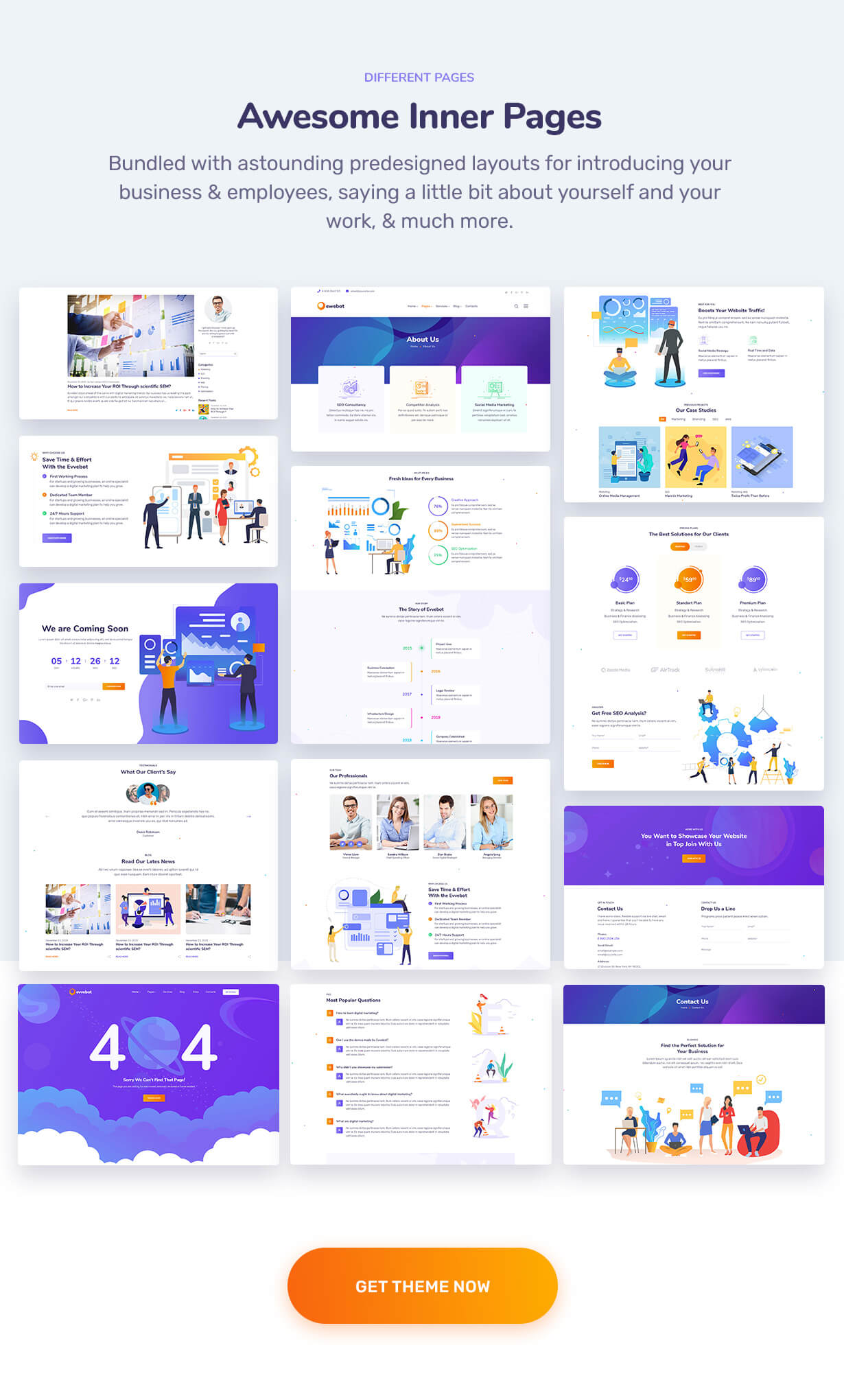 Ewebot – Marketing- und SEO-WordPress-Theme für digitale Agenturen – 9